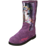 Ed Hardy Sequined Iceland Boot for Women - Grey