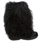 Bearpaw Boetis 457 Womens Lamb Fur Sheepskin Boots Black Size 5