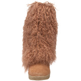 Bearpaw Boetis 457 Womens Lamb Fur Sheepskin Boots Black Size 5