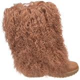 Bearpaw Boetis 457 Womens Lamb Fur Sheepskin Boots Black Size 5