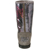 Ed Hardy Sequined Iceland Boot for Women - Grey