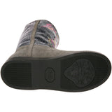 Ed Hardy Sequined Iceland Boot for Women - Grey