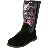 Ed Hardy Sequined Iceland Boot for Women - Grey