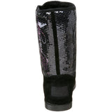 Ed Hardy Sequined Iceland Boot for Women - Grey