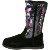 Ed Hardy Sequined Iceland Boot for Women - Grey