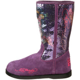 Ed Hardy Sequined Iceland Boot for Women - Grey