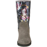Ed Hardy Sequined Iceland Boot for Women - Grey