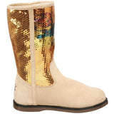 Ed Hardy Sequined Iceland Boot for Women - Tan