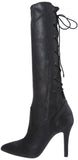 BCBGeneration Women's Erinn Knee-High Boot,Black Suede,6.5 M US