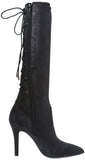 BCBGeneration Women's Erinn Knee-High Boot,Black Suede,6.5 M US