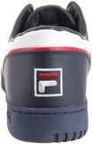 Fila Men's Original Fitness Fashion Sneaker, Cream-Peacoat-Fila Red, 11.5 M US