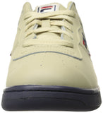 Fila Men's Original Fitness Fashion Sneaker, Cream-Peacoat-Fila Red, 11.5 M US