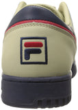 Fila Men's Original Fitness Fashion Sneaker, Cream-Peacoat-Fila Red, 11.5 M US