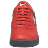 Fila Men's Original Fitness Fashion Sneaker, Cream-Peacoat-Fila Red, 11.5 M US