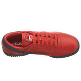 Fila Men's Original Fitness Fashion Sneaker, Cream-Peacoat-Fila Red, 11.5 M US