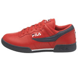 Fila Men's Original Fitness Fashion Sneaker, Cream-Peacoat-Fila Red, 11.5 M US