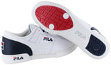 Fila Men's Original Fitness Fashion Sneaker, Cream-Peacoat-Fila Red, 11.5 M US