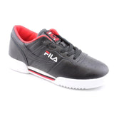 Fila Men's Original Fitness Fashion Sneaker, Cream-Peacoat-Fila Red, 11.5 M US