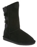 BEARPAW Women's Boshie Winter Boot, Black, 11 M US