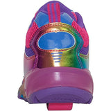Heelys Race Girl's Shoe - Black- Rainbow Women's Size 8