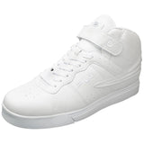 Fila Men's Vulc 13 White-Silver-Gum High Top Fashion Sneakers, 12 D(M) US