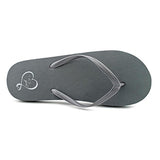 143 Girl Women Zada Thong Sandals, Grey, Size 9.0