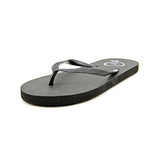 143 Girl Women Zada Thong Sandals, Black, Size 8.0