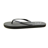 143 Girl Women Zada Thong Sandals, Black, Size 9.0