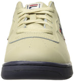 Fila Men's Original Fitness Lea Classic Sneaker, Cream-Peacoat-Chinese Red