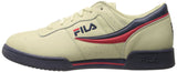 Fila Men's Original Fitness Lea Classic Sneaker, Cream-Peacoat-Chinese Red