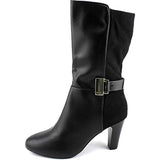 Karen Scott Viivi Women Round Toe Synthetic Black Mid Calf Boot US