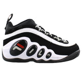 Fila Men's Bubbles Hightop White-Black-Red Basketball Shoes