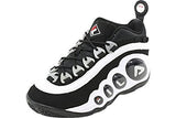 Fila Men's Bubbles Hightop White-Black-Red Basketball Shoes