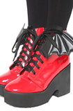 Iron Fist - Womens Bat Wing Patent Boot