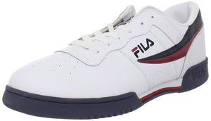 Fila Men's Original Fitness Fashion Sneaker, Black-White-Red, 9.5 M US