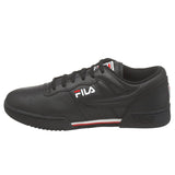 Fila Men's Original Fitness Fashion Sneaker, Black-White-Red, 9.5 M US