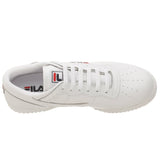 Fila Men's Original Fitness Fashion Sneaker, Black-White-Red, 9.5 M US