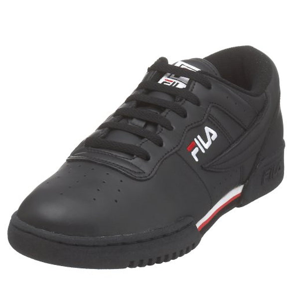 Fila Men's Original Fitness Fashion Sneaker, Black-White-Red, 8 M US
