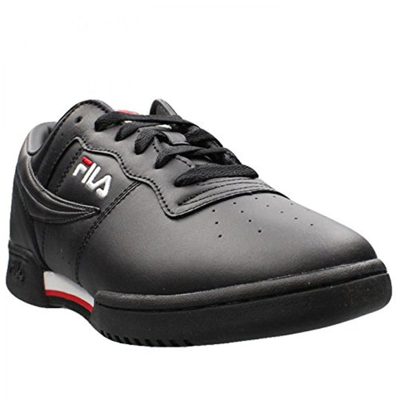 Fila Men's Original Fitness Fashion Sneaker, Black-White-Red, 8.5 M US