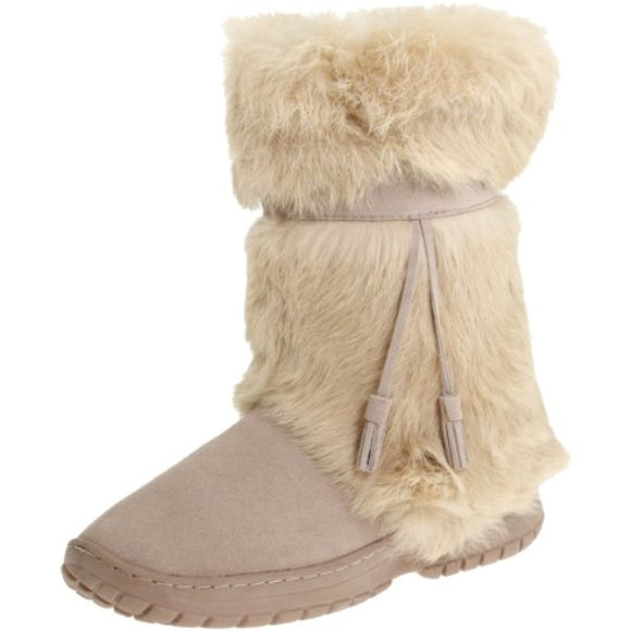 Bearpaw Womens Sonjo Fur Trimmed Suede Boots