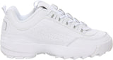 Fila Men's Disruptor II Sneaker,White-Peacoat-Vinred,8 M