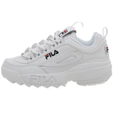 Fila Men's Disruptor II Sneaker,White-Peacoat-Vinred,8 M