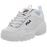Fila Men's Disruptor II Sneakers Shoes White-Peacoat-Vinred