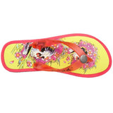 Ed Hardy Women's Beachcomber Flip Flop,Fuchsia-Yellow-19SBC304W,8 M US
