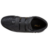 Fila Men's Hi Class Mid Triple Strap Sneaker,Black-White-Gold,12 M US