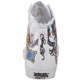 Ed Hardy Men's Lima Highrise Sneaker,White-10SHR501M,12 M US