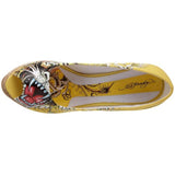 Ed Hardy Women's Casablanca Wedge Pump,Yellow-10SCA105W,8 M US