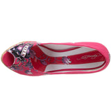 Ed Hardy Women's Casablanca Wedge Pump,Fuchsia-10SCA106W,10 M US