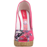 Ed Hardy Women's Casablanca Wedge Pump,Fuchsia-10SCA106W,10 M US