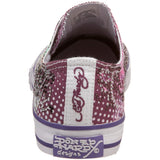 Ed Hardy Women's Rhinestone Lowrise Sneaker,Purple-10SLR905W,5 M US
